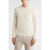 Jack Victor Drummond Tipped Combed Cotton Sweater In Neutral