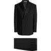 Jack Victor Eden Double Breasted Black Wool Tuxedo In Black