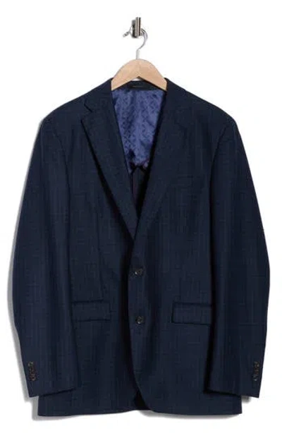 Jack Victor Elex Plaid Wool & Cashmere Blend Sport Coat In Blue