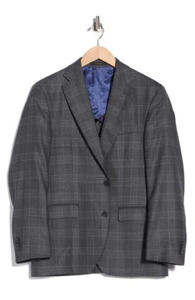 Jack Victor Elex Plaid Wool Sport Coat In Gray