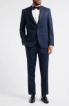 Jack Victor Elwood Contemporary Fit Navy Wool Tuxedo In Navy