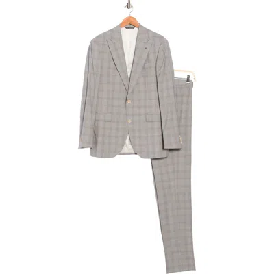 Jack Victor Engel Super 100s Wool Suit In Gray