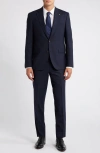 Jack Victor New York Regular Fit Micro Neat Suit In Navy