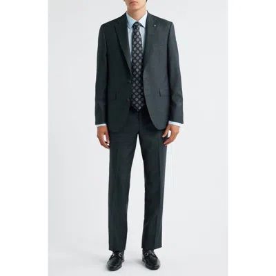 JACK VICTOR JACK VICTOR ESPRIT DARK OLIVE MÉLANGE WOOL SUIT