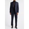 Jack Victor Esprit Deco Stripe Wool Suit In Navy