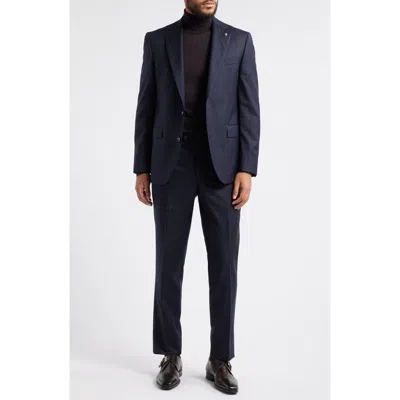 Jack Victor Esprit Deco Stripe Wool Suit In Navy