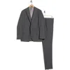Jack Victor Esprit Grey Slub Wool Suit In Gray