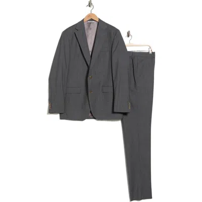 Jack Victor Esprit Grey Slub Wool Suit In Gray