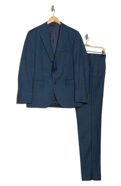 Jack Victor Esprit Solid Blue Wool Suit
