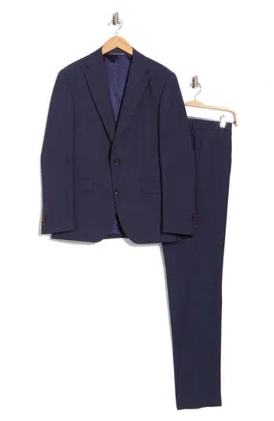Jack Victor Esprit Solid Blue Wool Suit