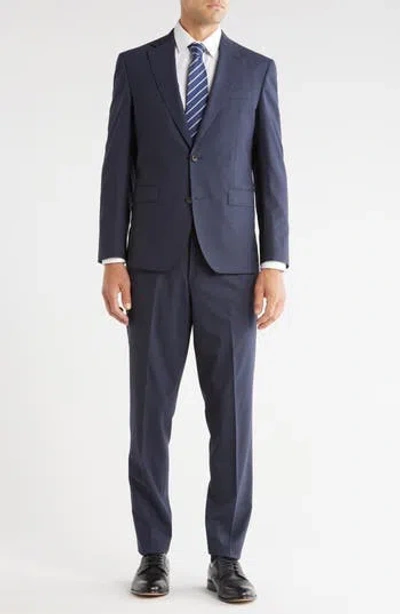 Jack Victor Esprit Solid Blue Wool Suit