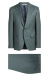Jack Victor Esprit Solid Wool Suit In Green