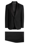 Jack Victor Ethan Shawl Collar Black Wool Tuxedo In Black