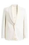 Jack Victor Ethan Stretch Wool Dinner Jacket In Off White