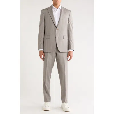 Jack Victor Explo Plaid Wool Suit In Gray