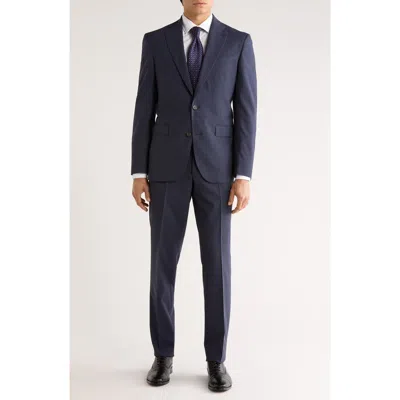 Jack Victor Expo Stretch Wool Suit In Blue