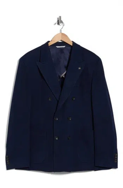 Jack Victor Hall Tailored Fit Wool Sportcoat In Blue