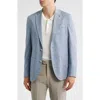Jack Victor Hampton Light Blue Solid Sport Coat In Blue