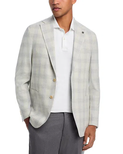 Jack Victor Hampton Plaid Jersey Jacket In Multi