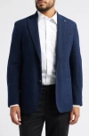 Jack Victor Hampton Plaid Stretch Wool Sport Coat In Blue