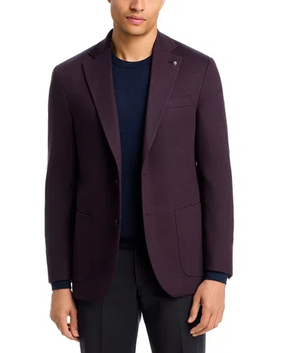 Jack Victor Hampton Regular Fit Step Weave Jersey Soft Sport Coat In Purple