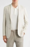 Jack Victor Hampton Sand Solid Sport Coat In Sand
