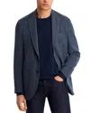 Jack Victor Hampton Textured Jersey Regular Fit Unstructured Sport Coat In Blue