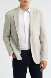 Jack Victor Hartford Knit Wool Mélange Sport Coat In Nude