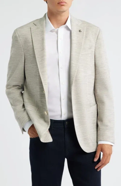 Jack Victor Hartford Knit Wool Mélange Sport Coat In Nude