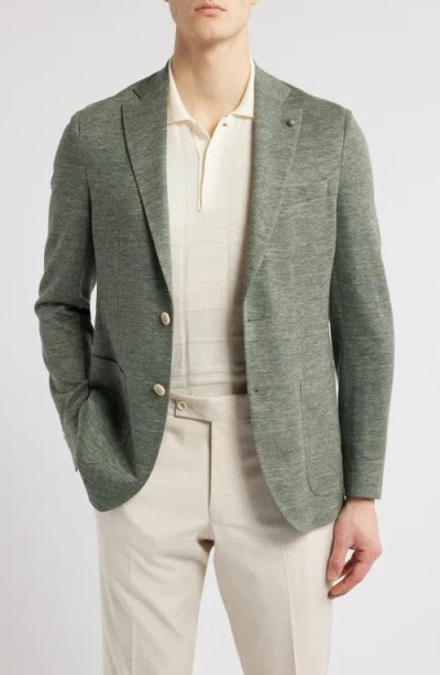 Jack Victor Hartford Linen Blend Sport Coat In Sage
