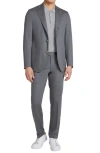 Jack Victor Hartford Soft Constructed Wool Blend Suit In Grey