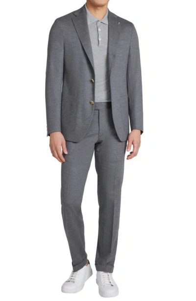 Jack Victor Hartford Soft Constructed Wool Blend Suit In Grey