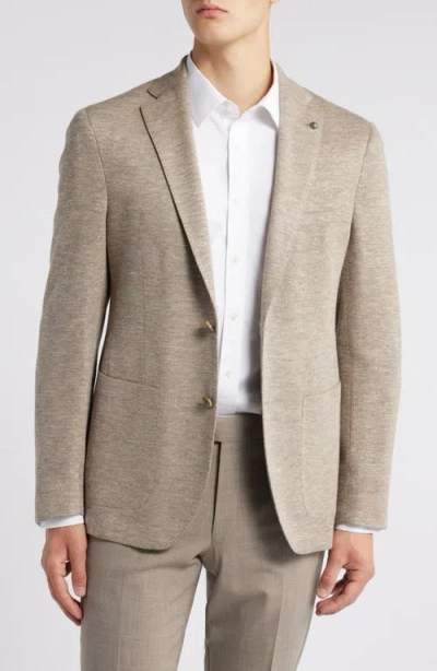 Jack Victor Hartford Wool & Silk Blend Piqué Sport Coat In Sand