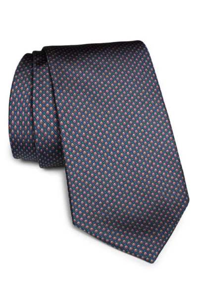 Jack Victor Hawarden Neat Print Silk Tie In Blue