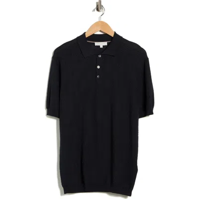 Jack Victor Hubert Short Sleeve Polo In Blue