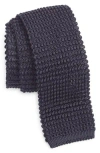 Jack Victor Hudson Silk Knit Tie In Blue