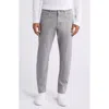 Jack Victor Jackie Stretch Wool Straight Leg Pants In Light Grey