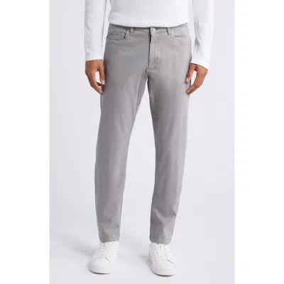 Jack Victor Jackie Stretch Wool Straight Leg Pants In Light Grey