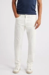 Jack Victor Stretch Cotton Five Pocket Pants In White