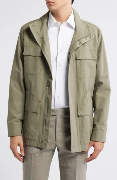 Jack Victor Jonte Field Water Repellent Raincoat In Sage