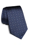 Jack Victor Lorimer Medallion Print Silk Tie In Blue