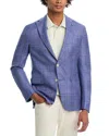 Jack Victor Loro Piana Wool, Silk & Linen Fabric Regular Fit Sport Coat In Lavender