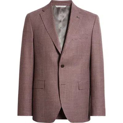 Jack Victor Mcallen Micro Houndstooth Wool & Silk Blend Sport Coat In Purple