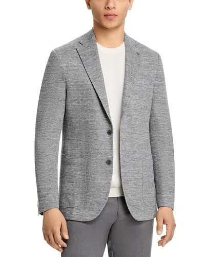 Jack Victor Melange Linen Blend Jersey Regular Fit Soft Sport Coat In Grey