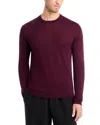 Jack Victor Belvedere Tipped Merino Wool Sweater In Burgundy