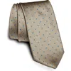 Jack Victor Metcalfe Neat Dot Silk Tie In Yellow