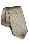 Jack Victor Metcalfe Neat Dot Silk Tie In Gold