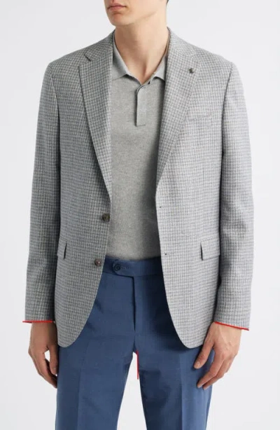 Jack Victor Midland Check Sport Coat In Gray