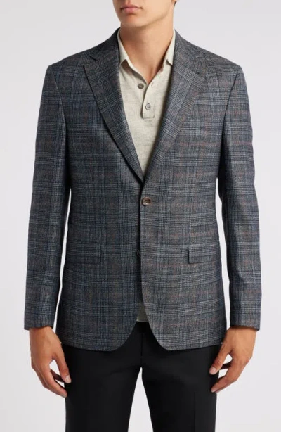 Jack Victor Midland Plaid Wool Blend Sport Coat In Blue