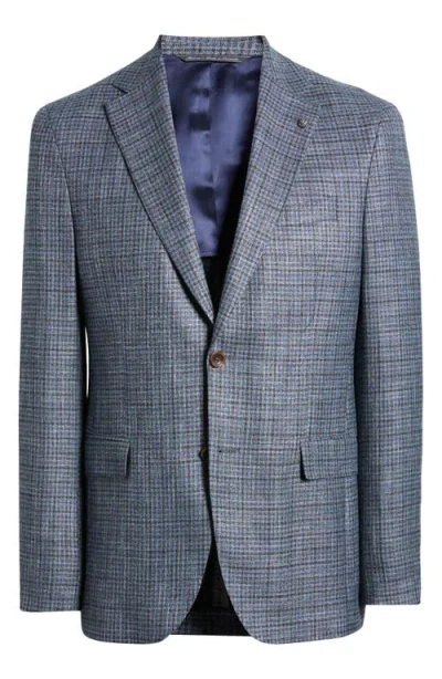 Jack Victor Midland Plaid Wool Blend Sport Coat In Blue